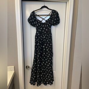 American Eagle Corset Floral Midi Dress